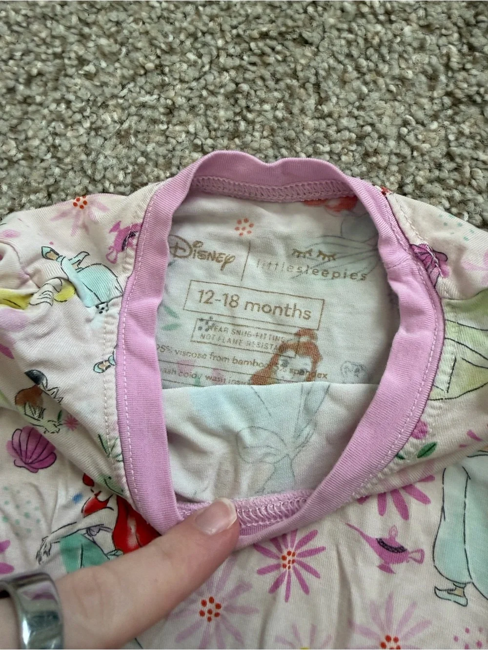 Little sleepies Disney princess Pajama Set